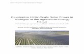 Developing Utility-Scale Solar Power in Michigan at the ...