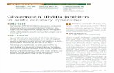 Glycoprotein Ilb/IIIa inhibitors in acute coronary syndromes