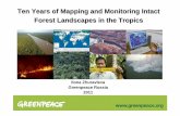 Ten Years of Mapping and Monitoring Intact Forest ...