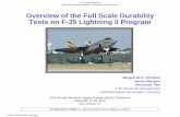 Overview of the Full Scale Durability Tests on F-35 ...