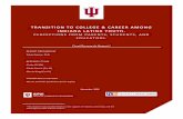 TRANSITION TO COLLEGE & CAREER AMONG INDIANA …
