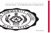 SPRING COMMENCEMENT - Alvin Community College