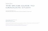 2020-2021 THE MCDB GUIDE TO GRADUATE STUDY