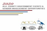 ala. county government events & vendor involvement ...