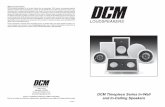DCM Timepiece Series In-Wall and In-Ceiling Speakers