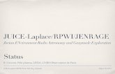 JUICE-Laplace/RPWI/JENRAGE Status