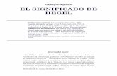 Georgi Plejánov EL SIGNIFICADO DE HEGEL