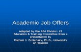Academic Job Offers and Negotiation Sept 2017
