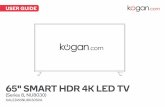 65 SMART HDR 4K LED TV