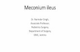 Meconium ileus - Government Medical College, Jammu