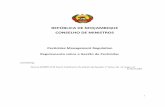 REPÚBLICA DE MOÇAMBIQUE CONSELHO DE MINISTROS
