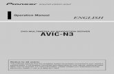 DVD MULTIMEDIA AV NAVIGATION SERVER AVIC-N3
