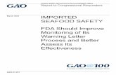 GAO-21-231, IMPORTED SEAFOOD SAFETY: FDA Should …