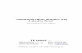 Thermoelectric Cooling Assembly Instruction Manual