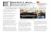 December 2015 Composer teaches guitar, piano