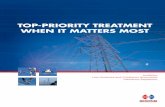 TOP-PRIORITY TREATMENT WHEN IT MATTERS MOST