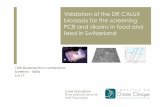 Validation of the DR CALUX bioassay for the screening PCB ...