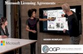 Microsoft Licensing Agreements - Pr