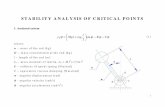 STABILITY ANALYSIS OF CRITICAL POINTS
