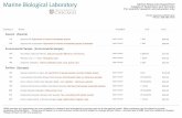 Catalog of Specimens and Services For scientific research ...
