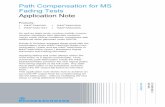 Path Compensation for MS Fading Tests Application Note