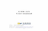 GTR-225 User manual - Monicon