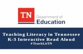 Teaching Literacy in Tennessee K-3 Interactive Read Aloud