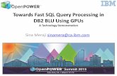 Towards Fast SQL Query Processing in DB2 BLU Using GPUs