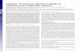 Synthesis of unnatural alkaloid scaffolds by exploiting ...