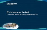 Evidence brief: Tobacco point-of-sale display bans - eng