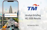 Analyst Briefing 4Q 2020 Results - listed company
