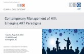 Contemporary Management of HIV: Emerging ART Paradigms