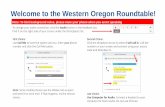 Welcome to the Western Oregon Roundtable