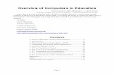 Overview of Computers in Education