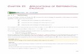 CHAPTER 21 APPLICATIONS DIFFERENTIAL CALCULUS