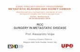 RCC SURGERY IN METASTATIC DISEASE