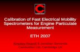 yCAMBUSTION y Calibration of Fast Electrical Mobility ...