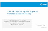 The European Space Agency Communication Policy