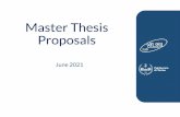 Master Thesis Proposals