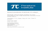 DISCUSSION PAPER PI-0507 - Pensions Institute