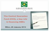 The Central Guarantee Fund (CCG), a key role in financing SMEs