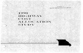 1990 Highway Cost Allocation Study - Missouri