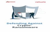 Defending Against Crypto- Ransomware