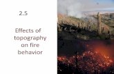 2.5 Effects of topography on fire behavior