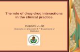 The role of drug-drug interactions in the clinical practice