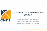 Synthetic Data Generation – OSIM 5