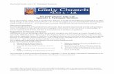 The Early Church: Acts 1-12 Appendix 1. Participant Handouts