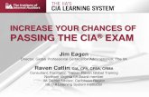 INCREASE YOUR CHANCES OF PASSING THE CIA EXAM