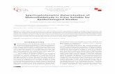 Spectrophotometric Determination of Malondialdehyde in ...