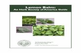 Lemon Balm - Herb Society